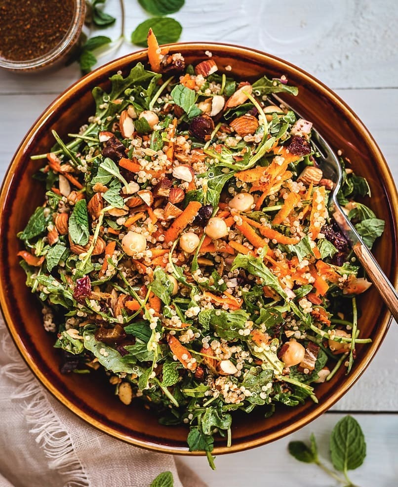 Moroccan Inspired Crunchy Veggie Salad