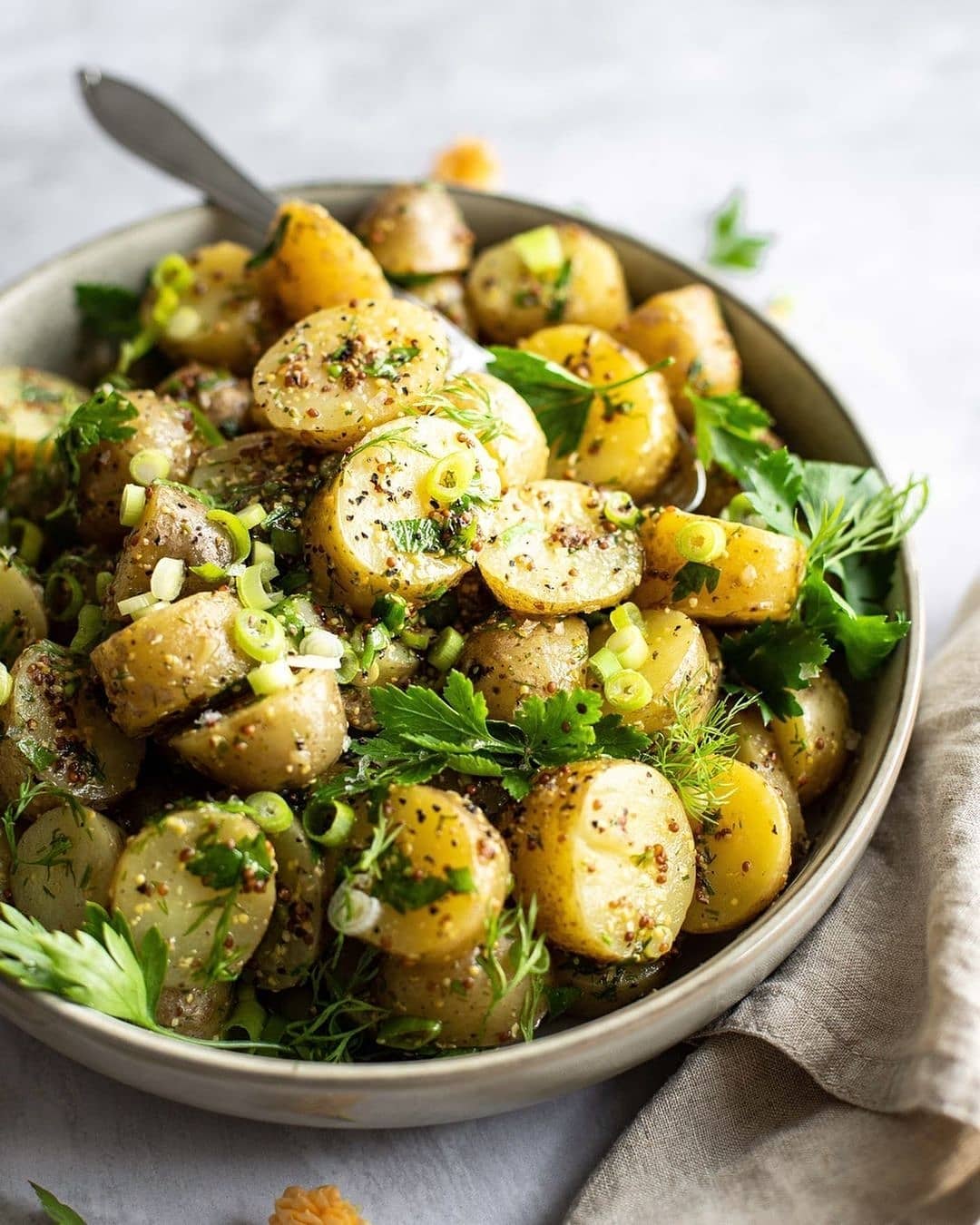 French Style Potato Salad with Tangy Dressing