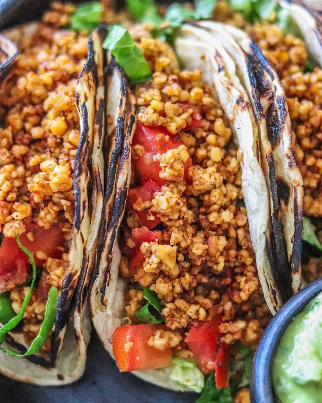 Spicy Baked Tofu Tacos