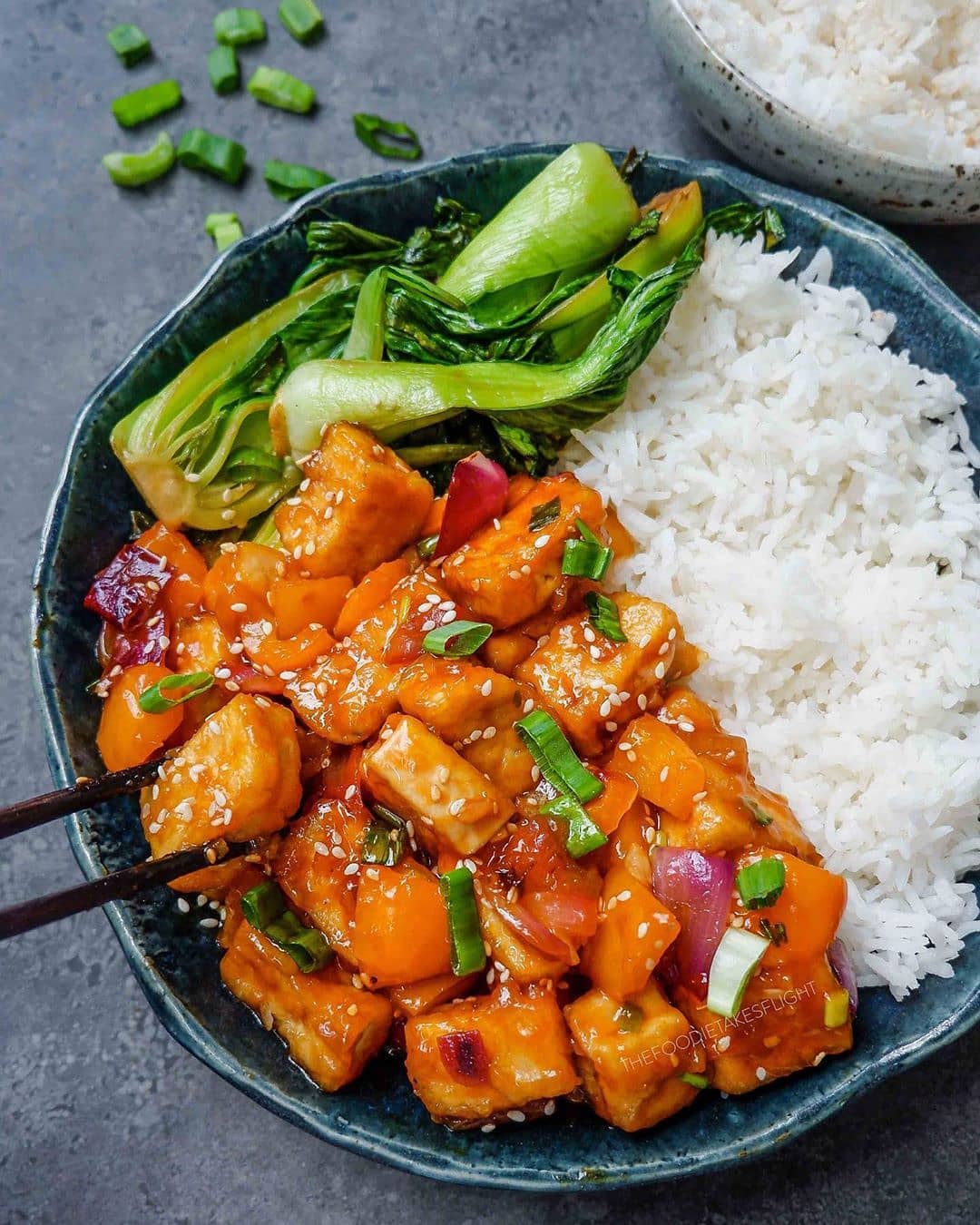 Sweet and Sour Tofu with Vegetables