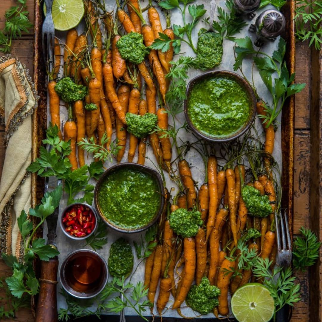 Waste-Free Carrot Top Pesto