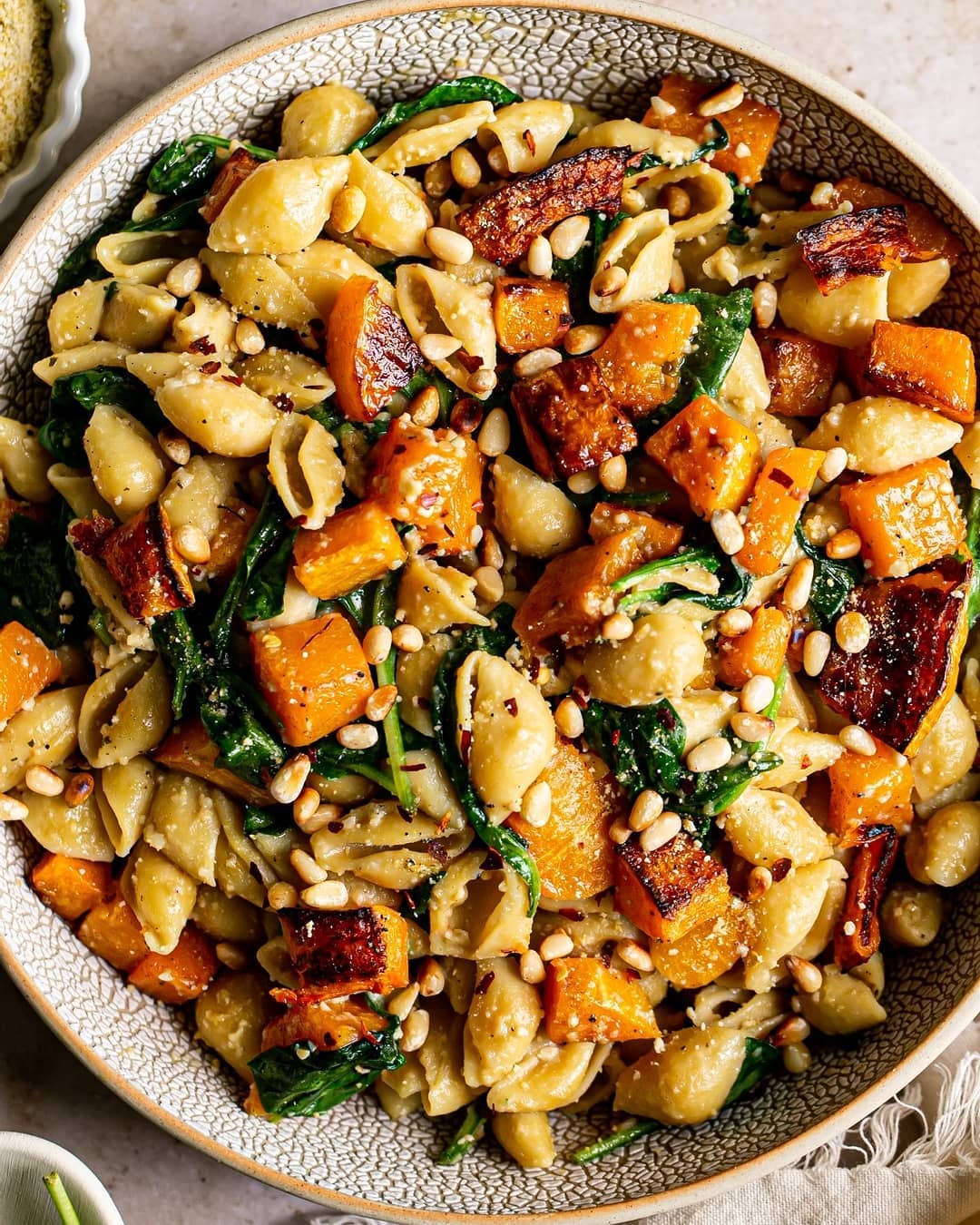 Butternut Squash Spinach Pasta