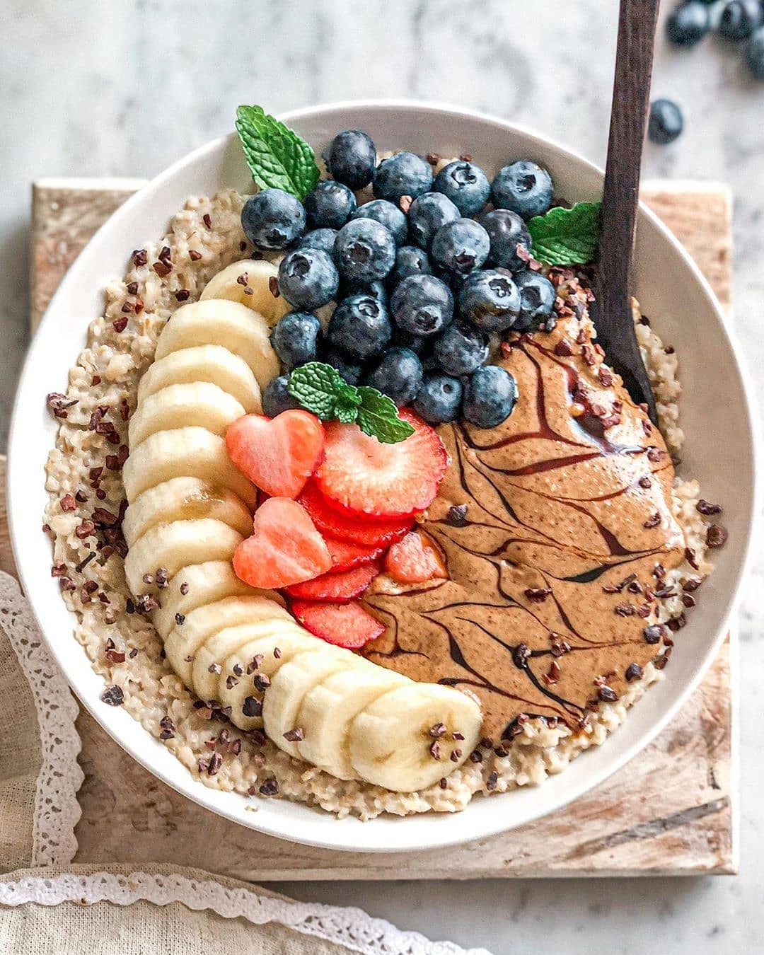 Cardamom Tahini Oatmeal Breakfast