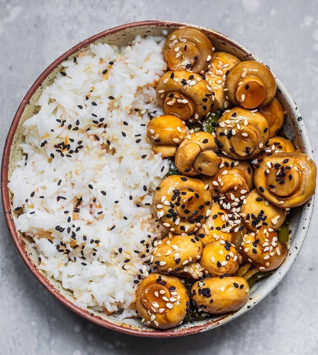 Easy Sweet and Sour Glazed Mushrooms