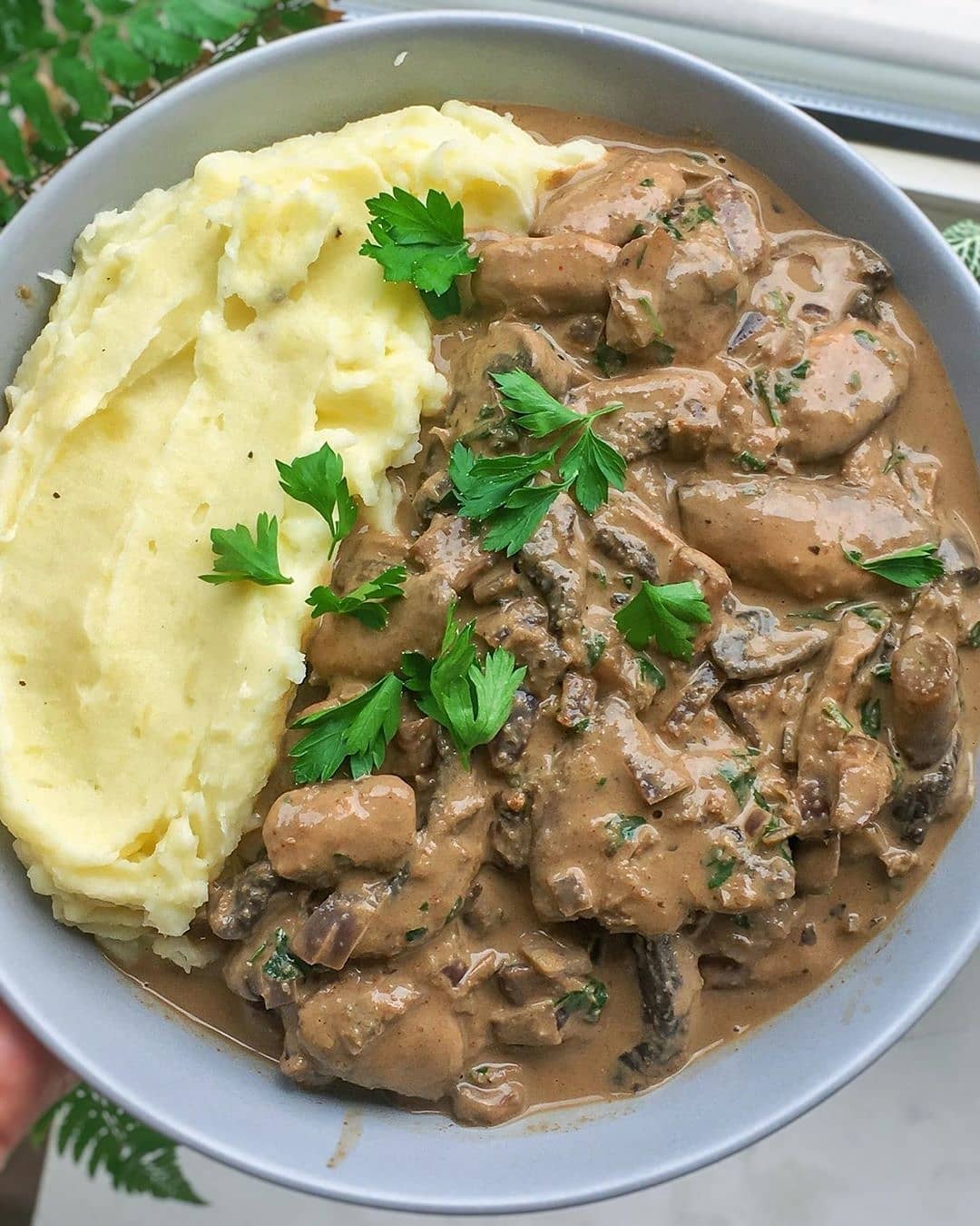 Mushroom Stroganoff with Creamy Mash