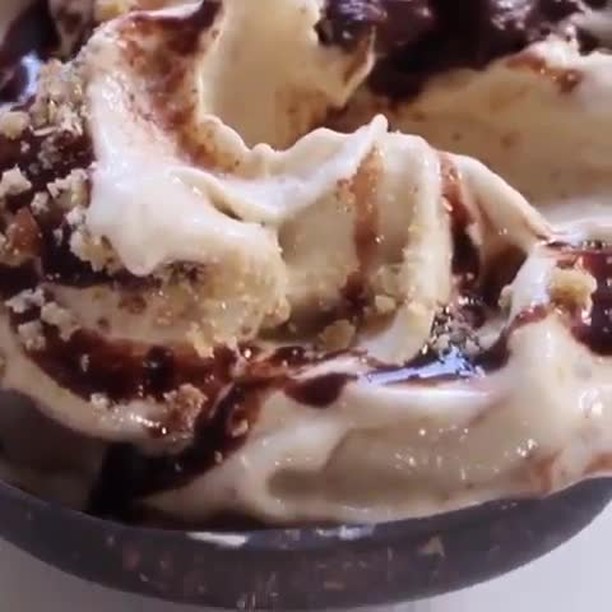 Vegan Twix-Inspired Nice Cream Dessert