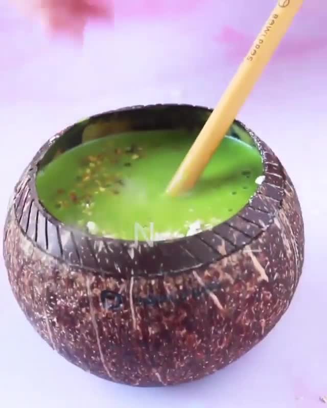 Green Smoothie with Fruits and Greens