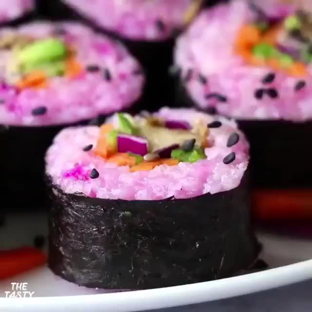 Superfood Sushi with Pink Rice