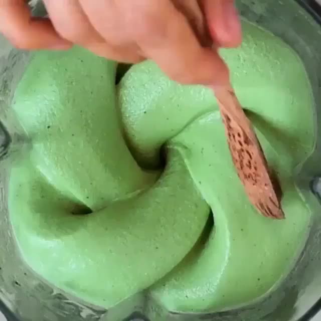 Spirulina Banana Mango Nice Cream