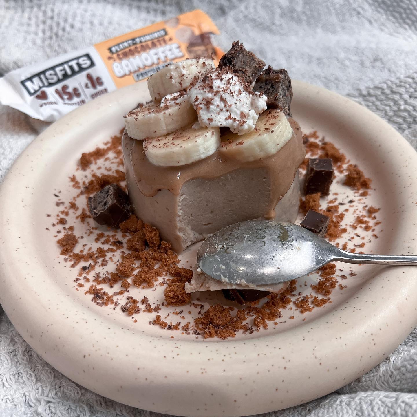Vegan Banoffee Protein Pudding