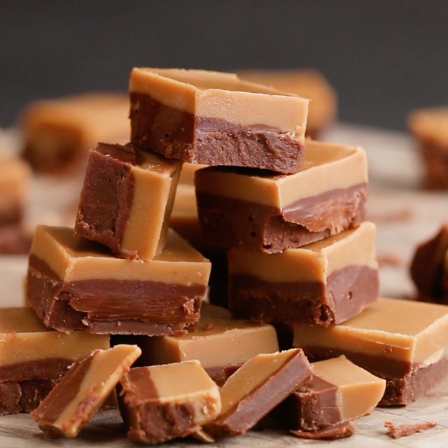 Vegan Chocolate and Peanut Butter Fudge