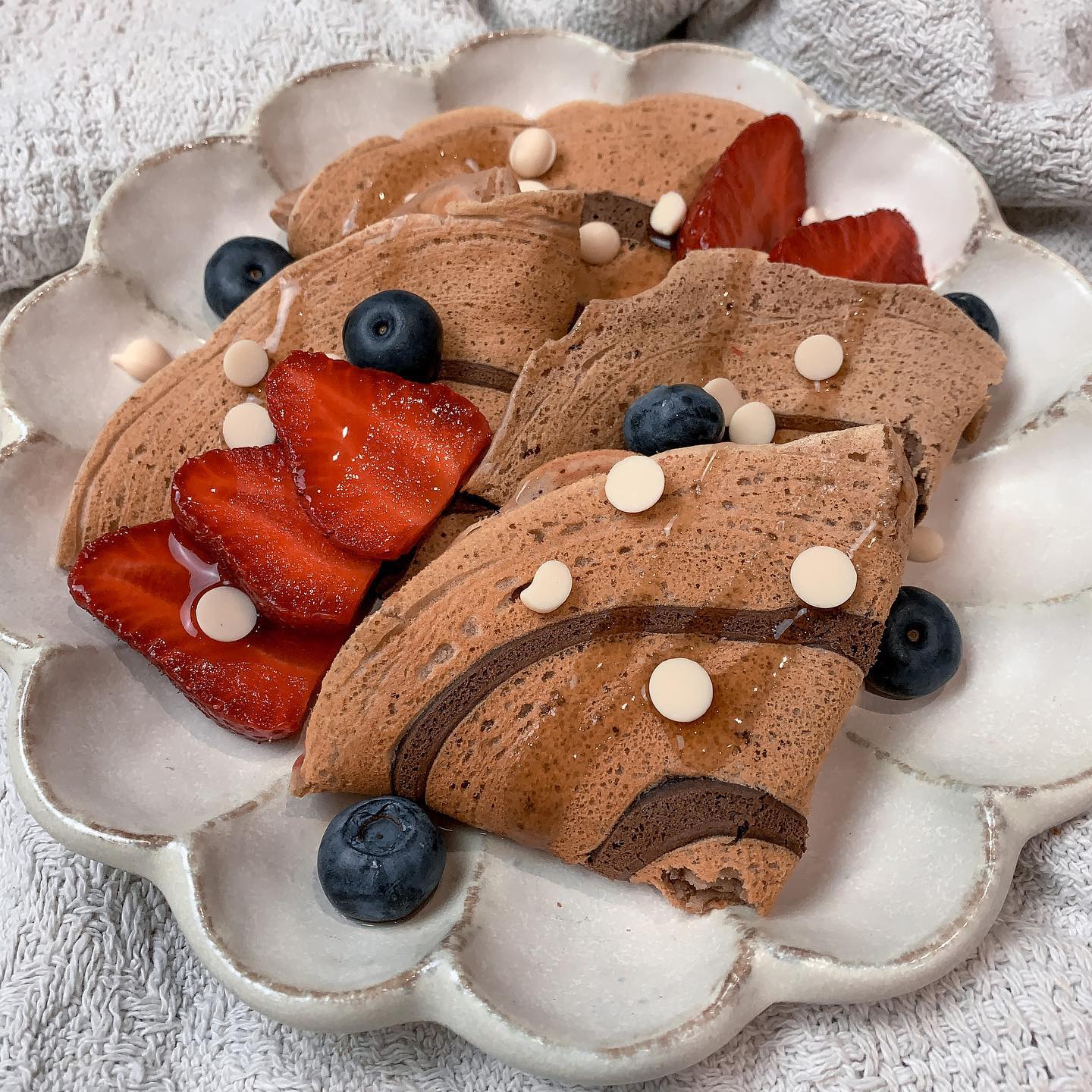 Vegan Zebra Crepes