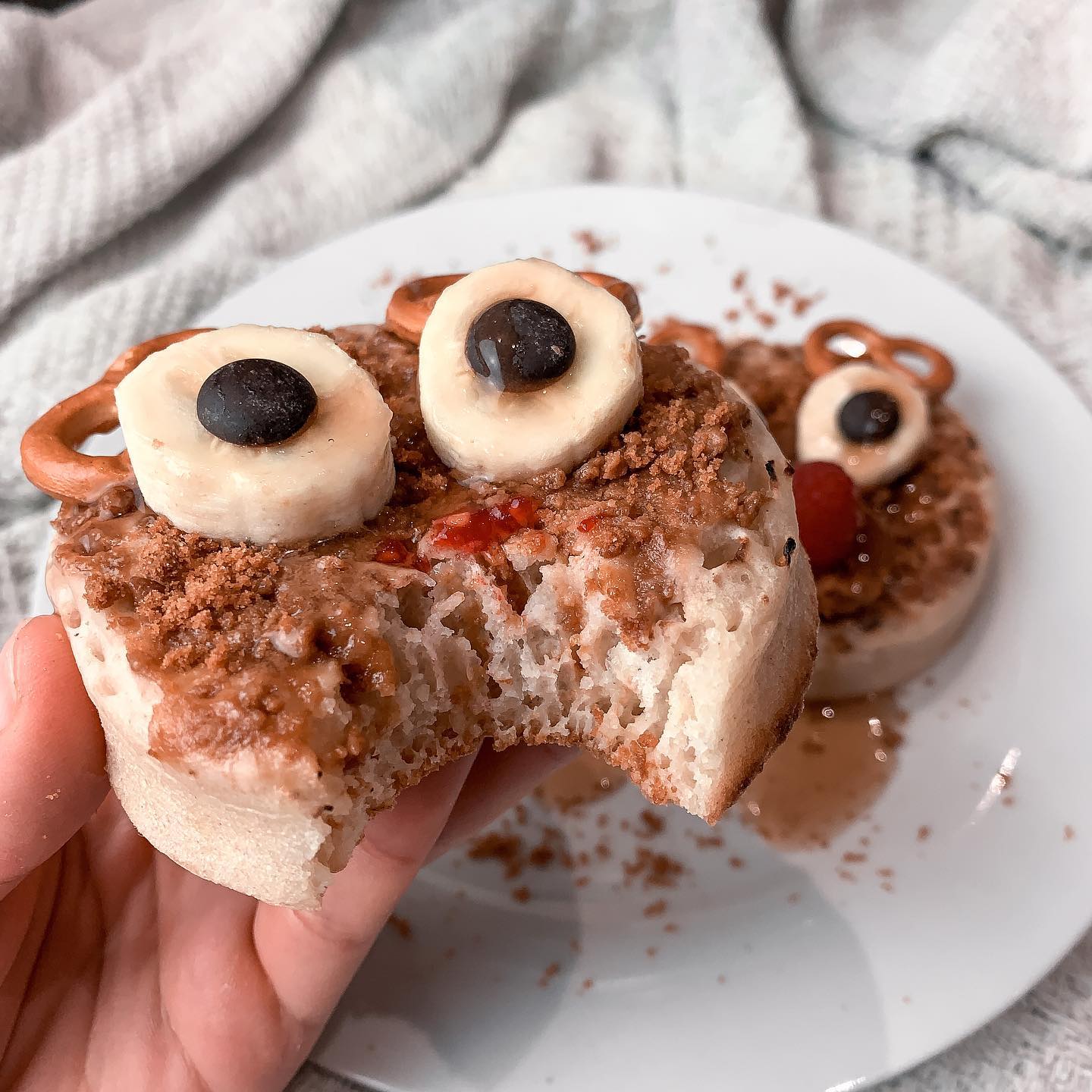 Festive Christmas Reindeer Crumpets