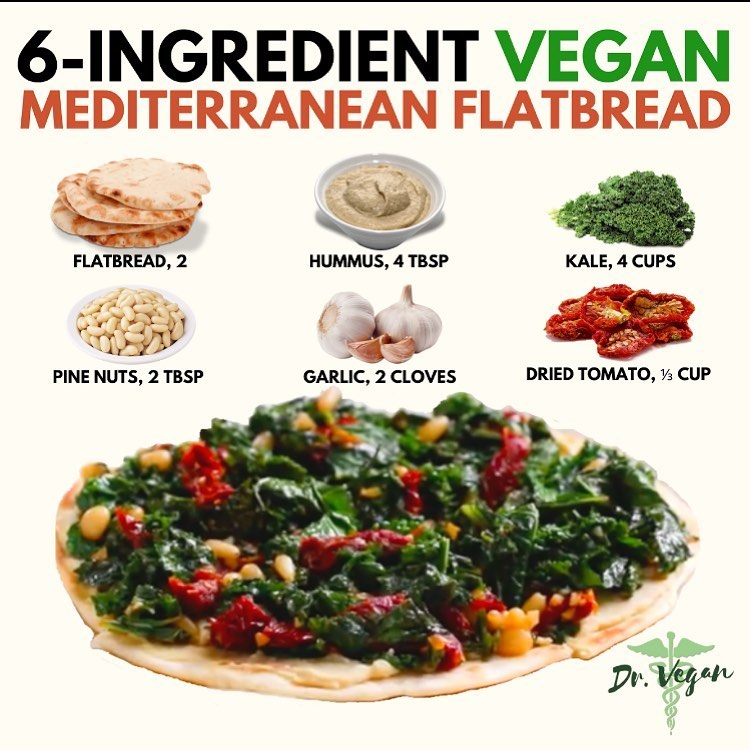 Mediterranean Flatbread with Kale