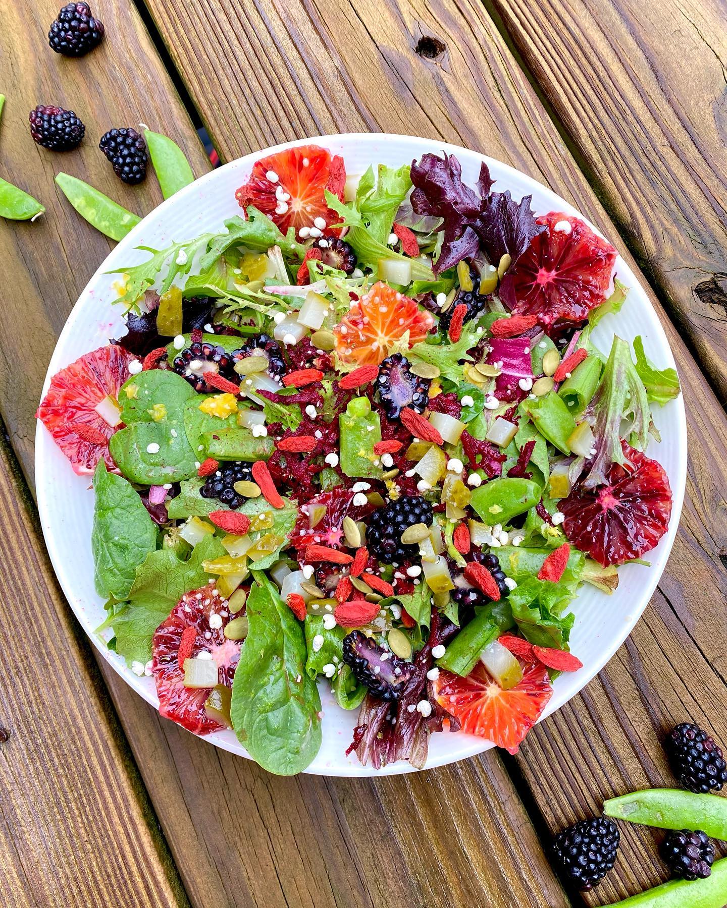 Blood Orange and Berry Loaded Salad
