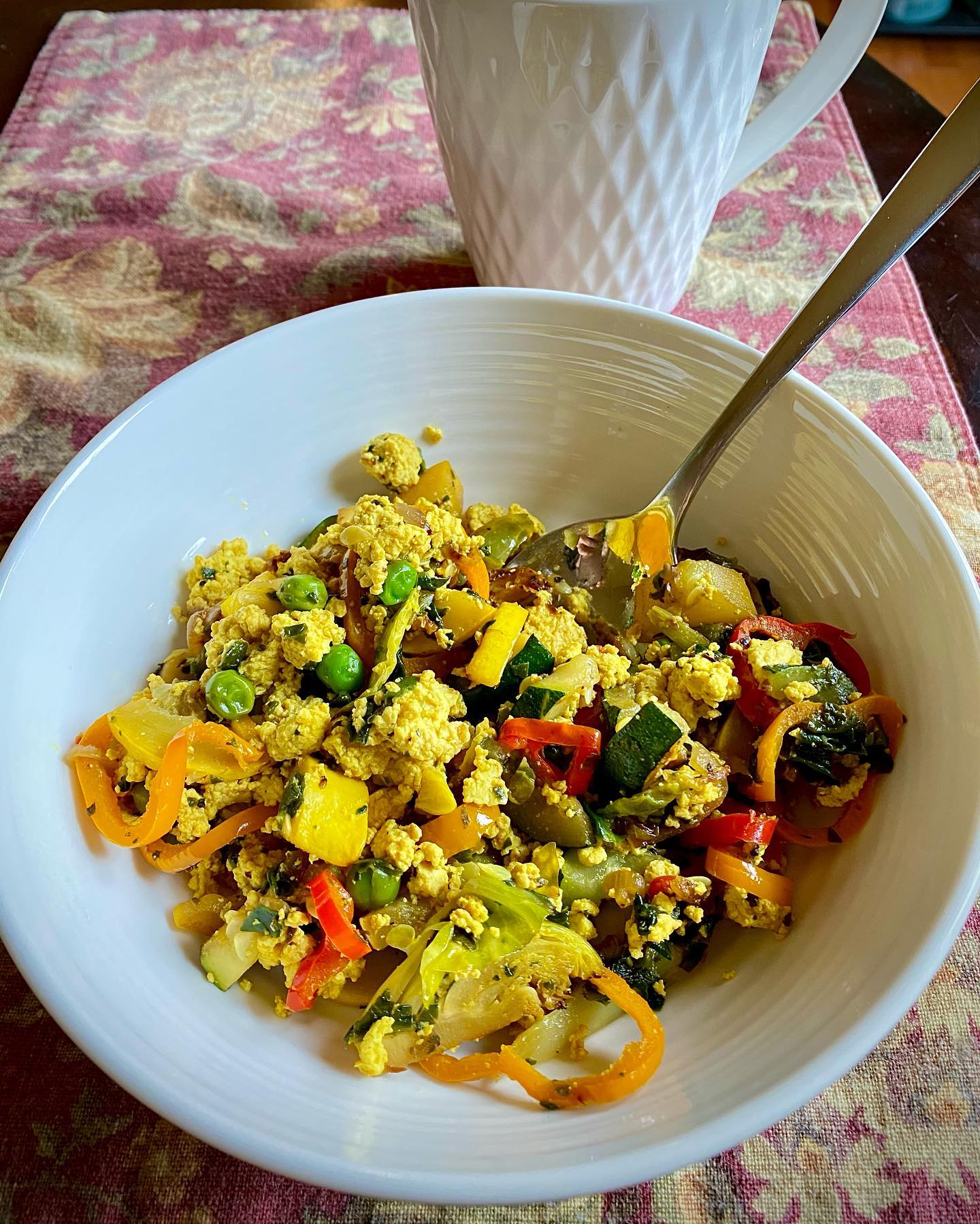 Sunshine Tofu Scramble for Breakfast