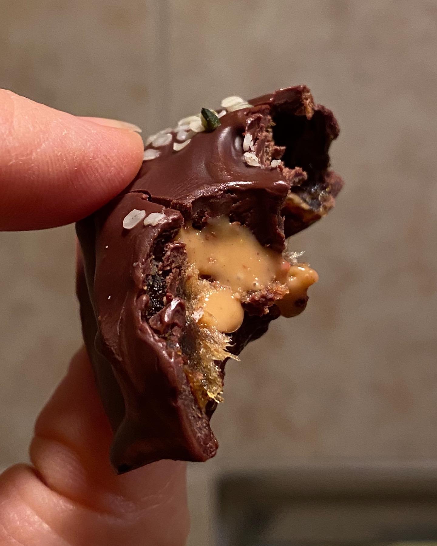 Chocolate Peanut Butter Stuffed Dates