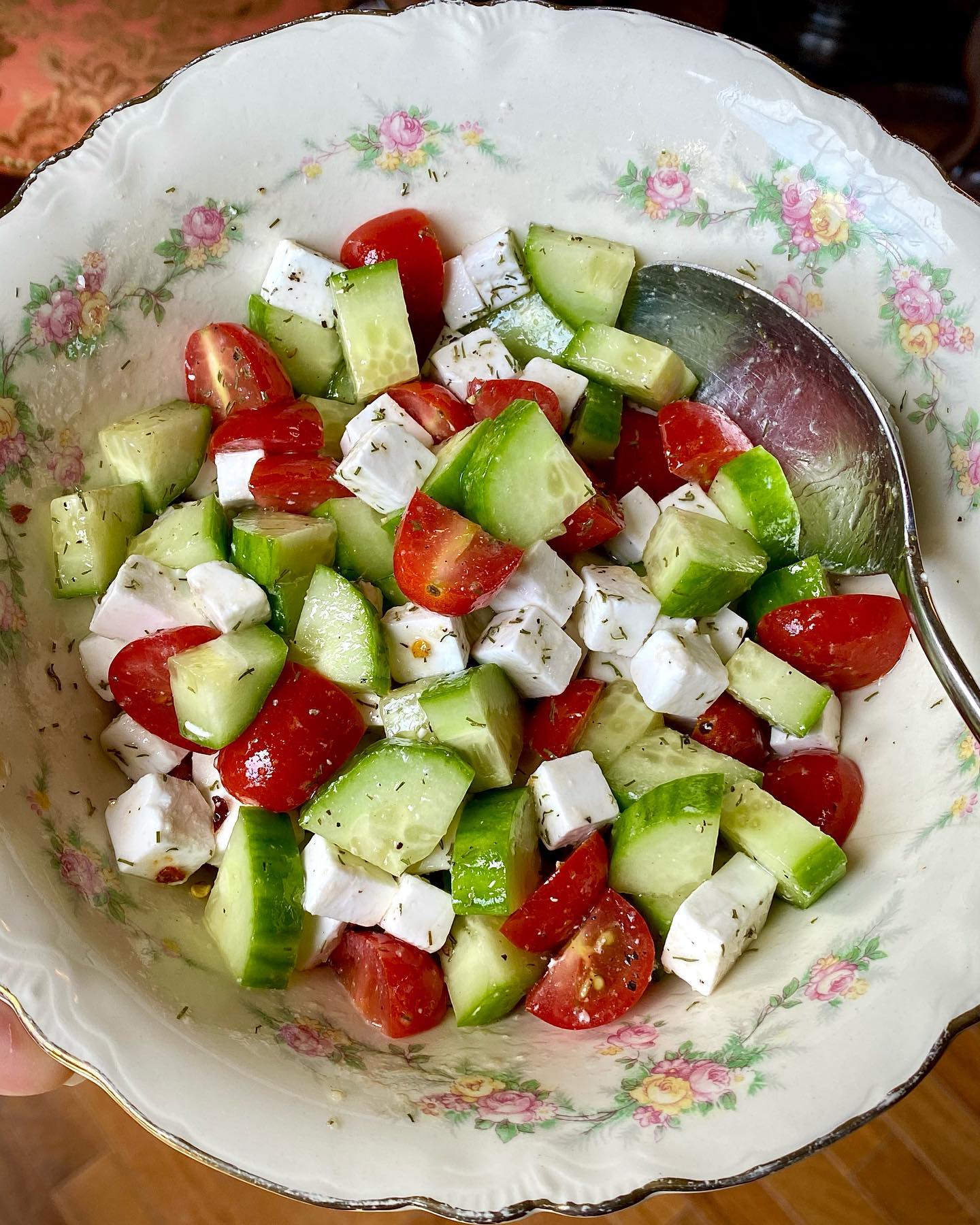 Cucumber Tomato and Feta Salad