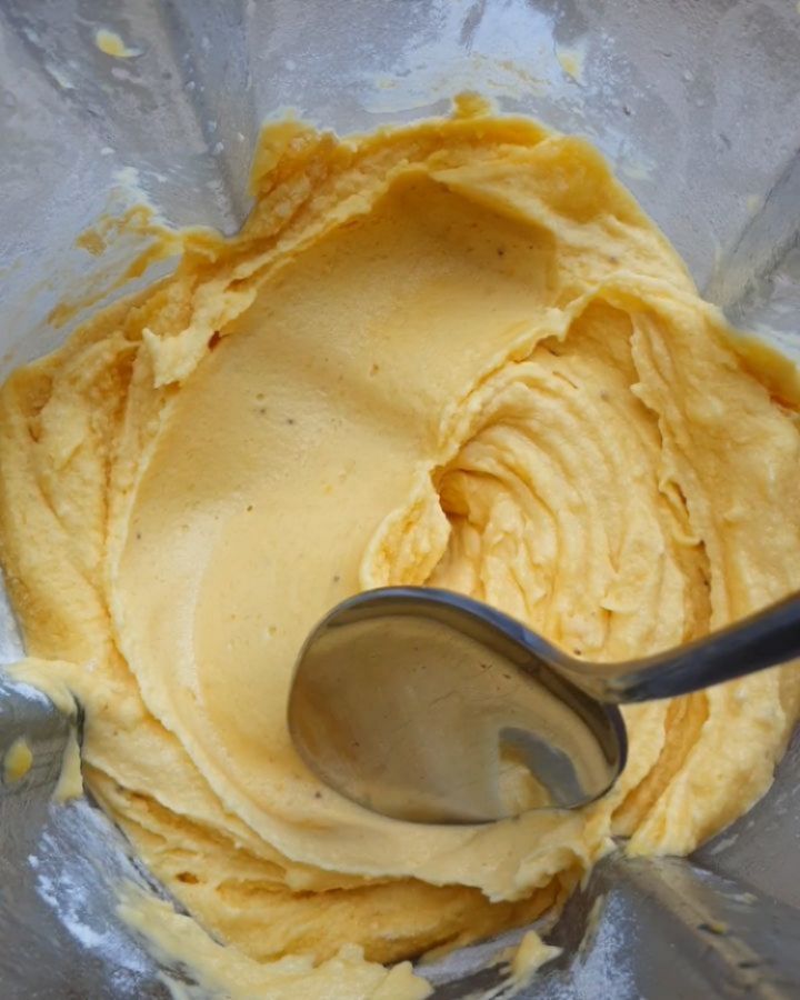 Frozen Mango Banana Protein Nicecream Delight