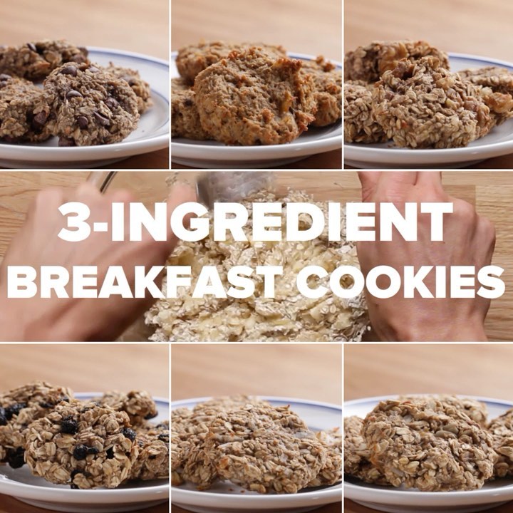 Simple Three-Ingredient Breakfast Cookies