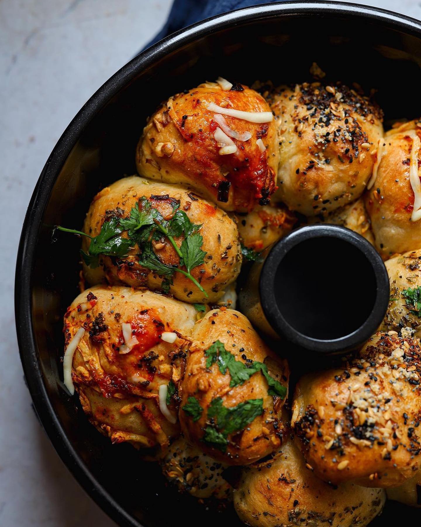 Leek, Herb & Buttery Monkey Bread