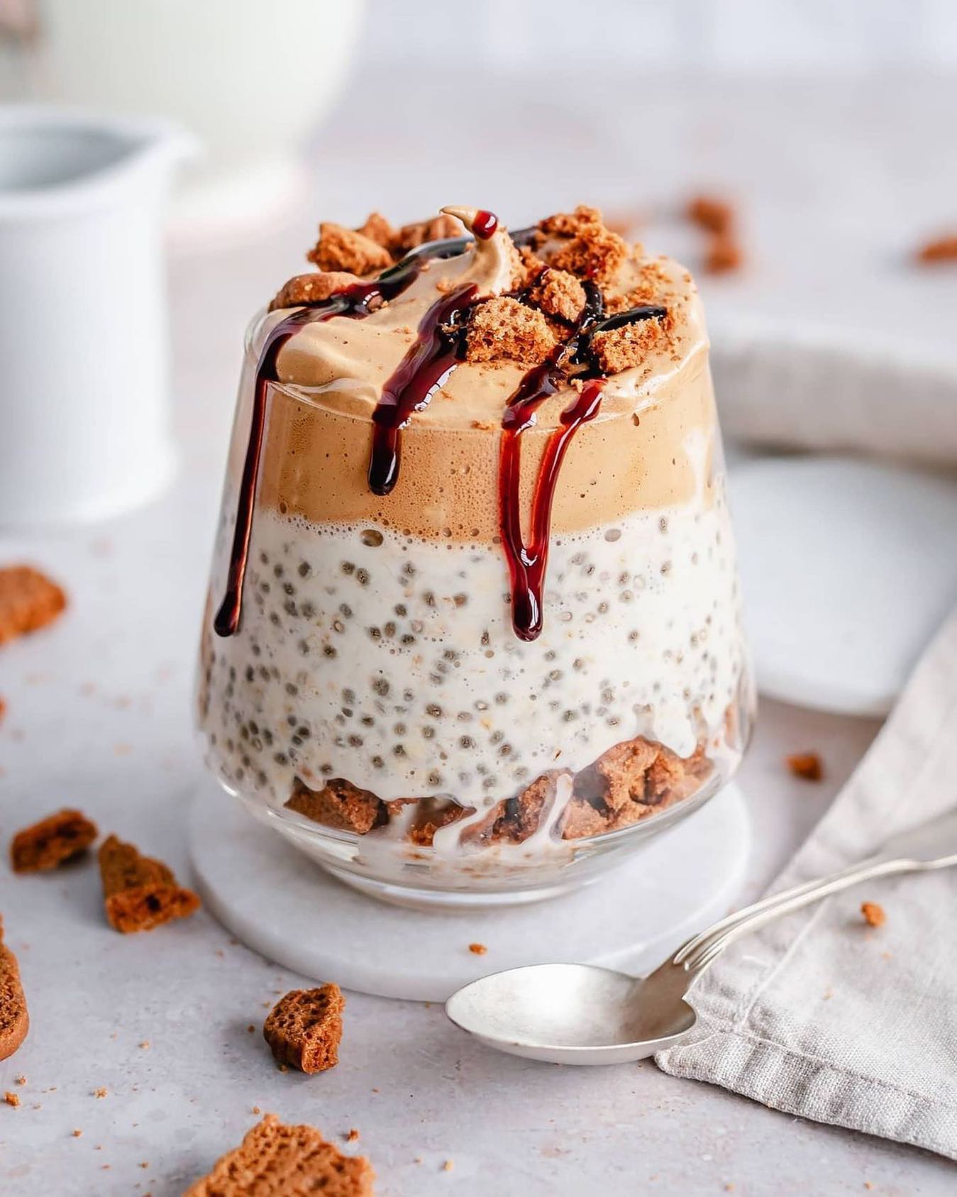 Overnight Oats with Whipped Coffee