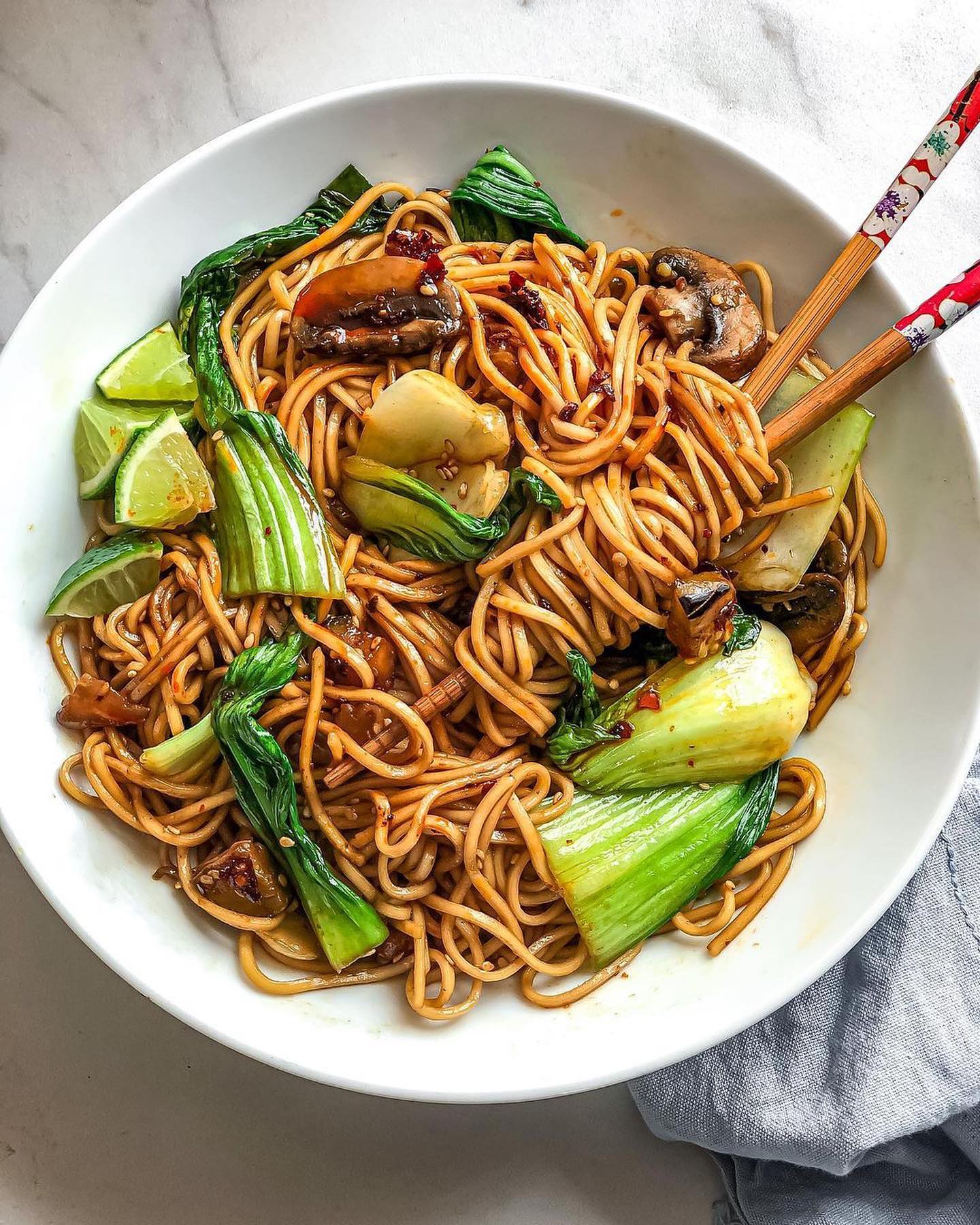 Quick and Spicy Sesame Noodles