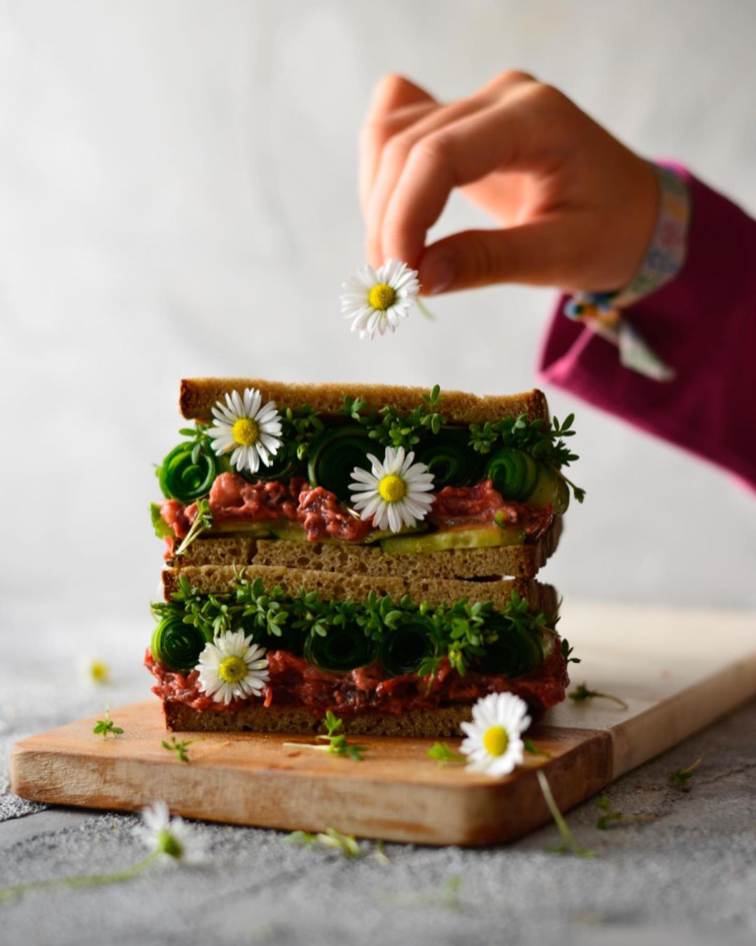 Healthy Vegan Beetroot Horseradish Walnut Spread