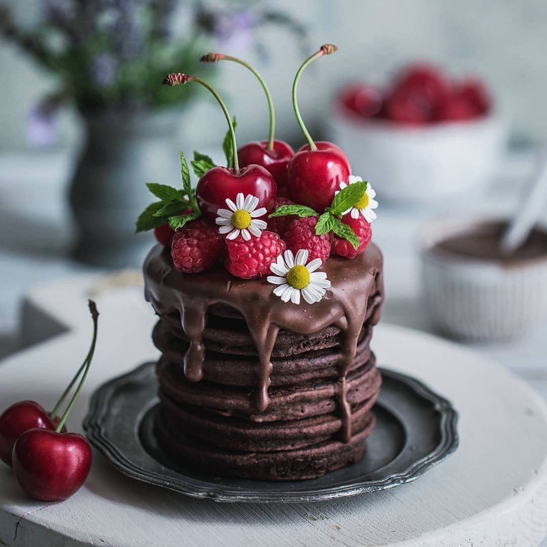 Chocolate Buckwheat Pancakes