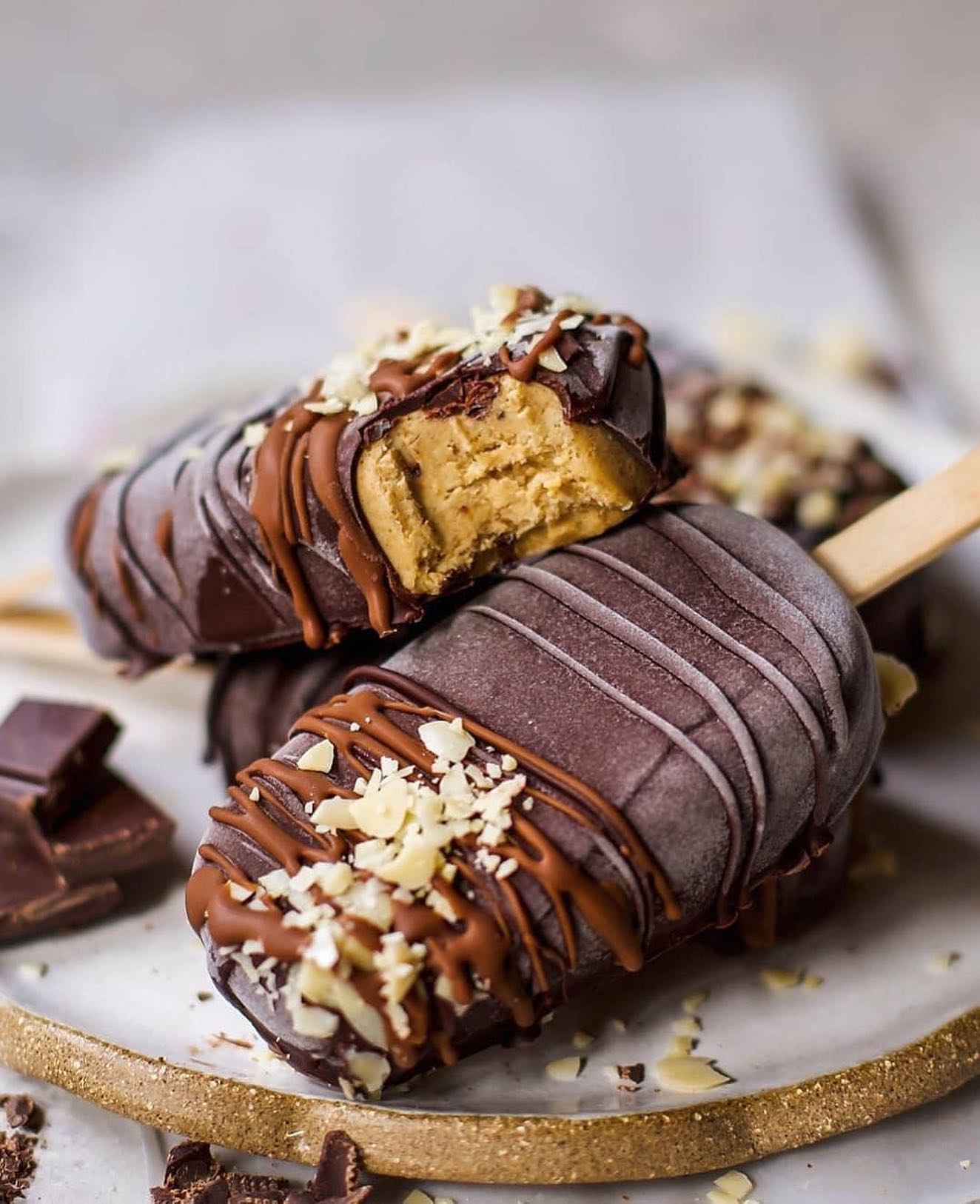 Salted Date, Cashew and Banana Magnums