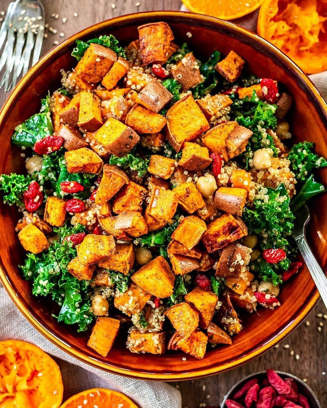 Kale Sweet Potato Salad