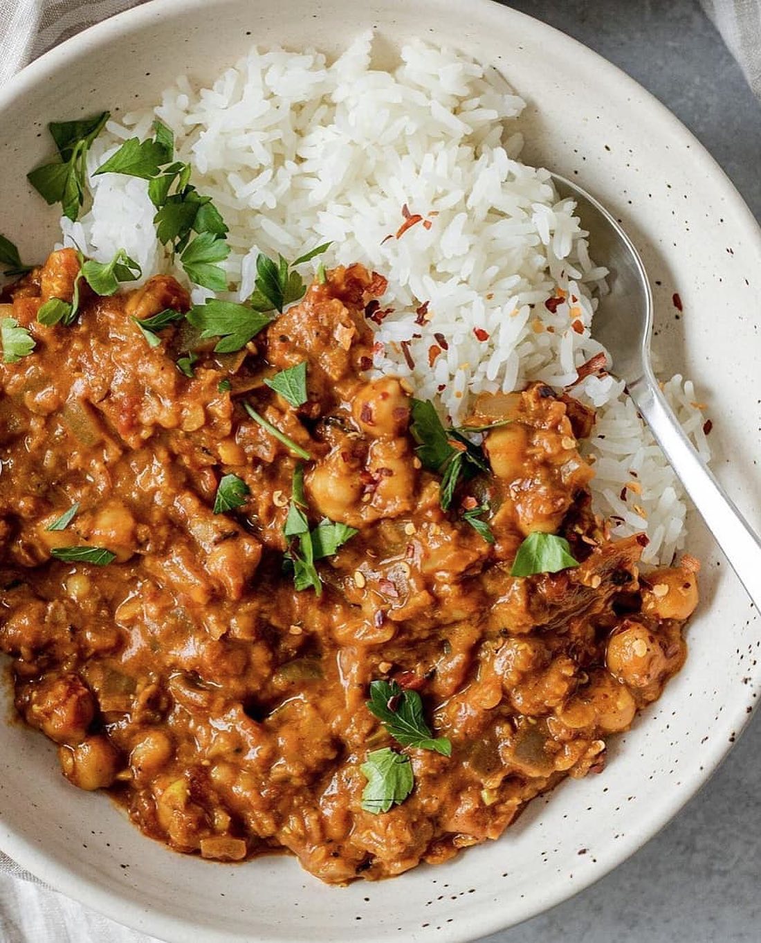 Chickpea and Red Lentil Coconut Curry