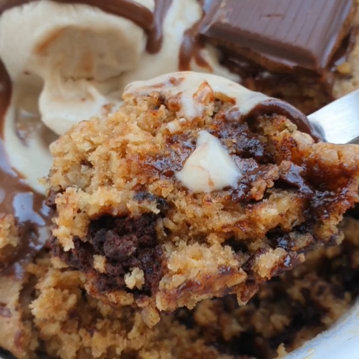 Healthy Baked Protein Cookie Dough Treat