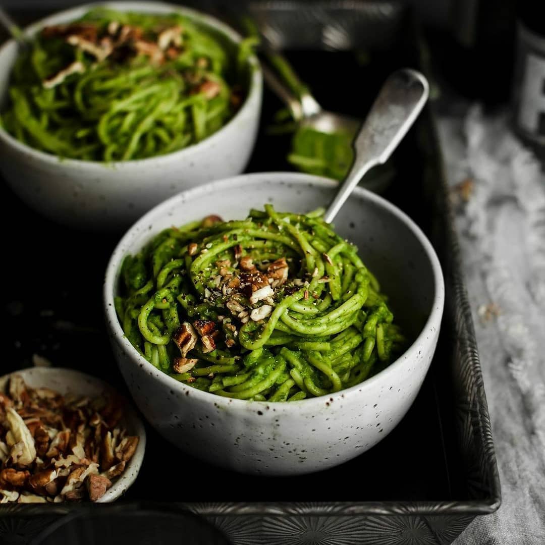Quick and Wholesome Green Spaghetti