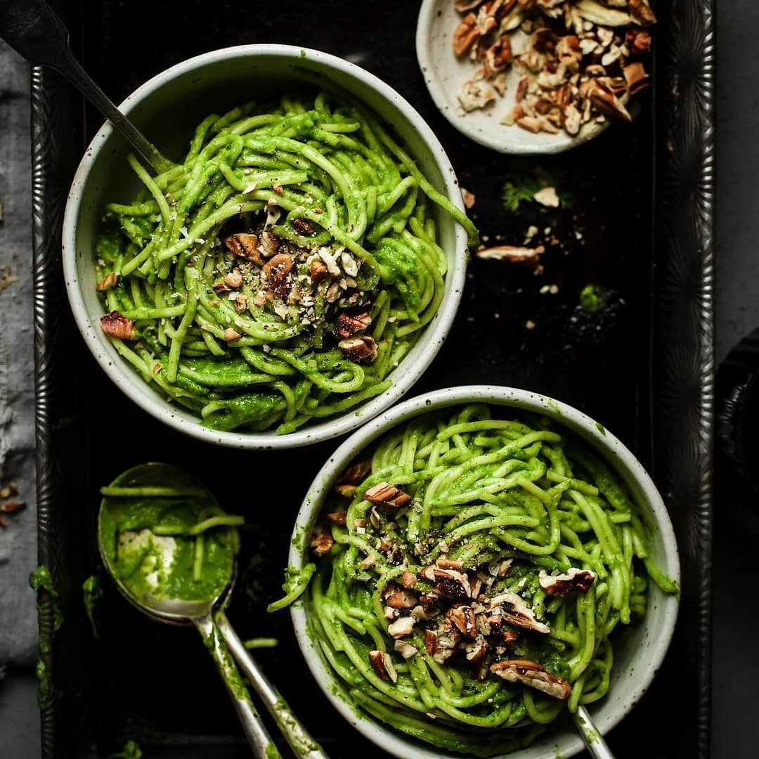 Quick and Wholesome Green Spaghetti