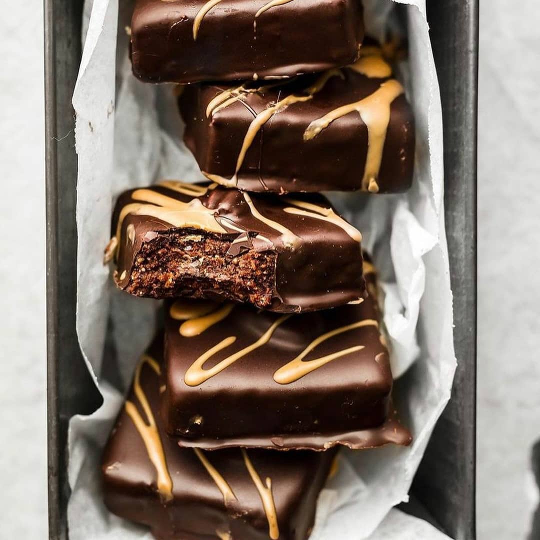 No Bake Pecan Brownie Bars