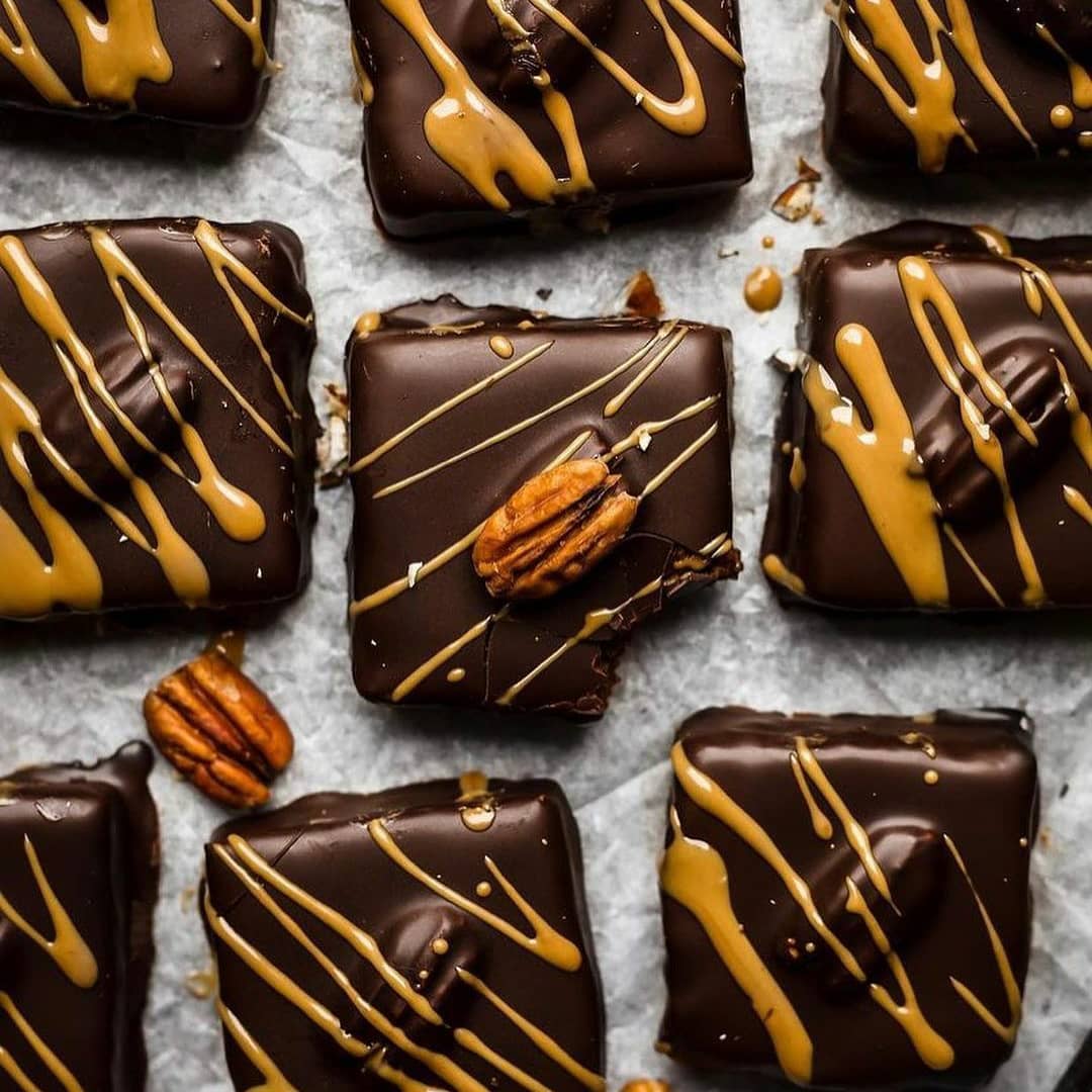 No Bake Pecan Brownie Bars