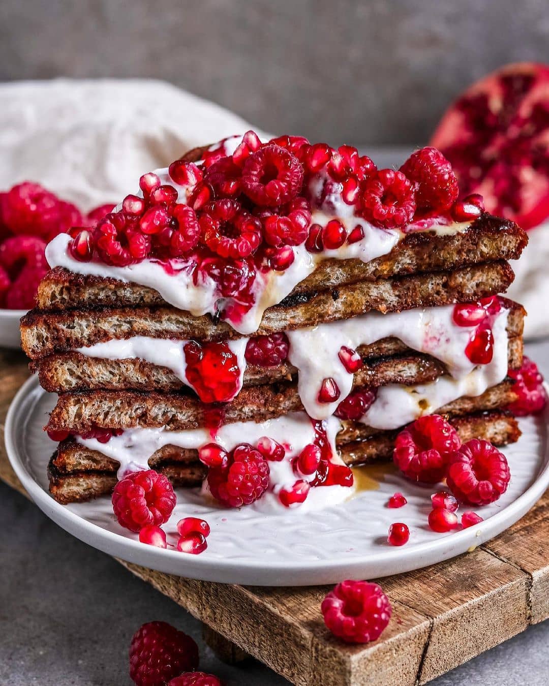 Fruity Vegan Chocolate French Toasts