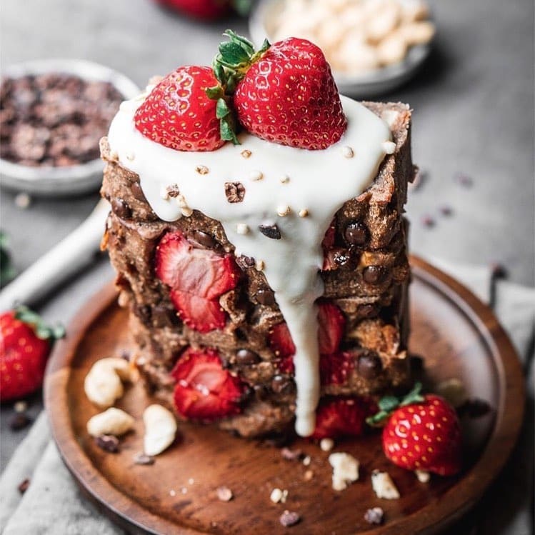 Vegan Strawberry Banana Bread