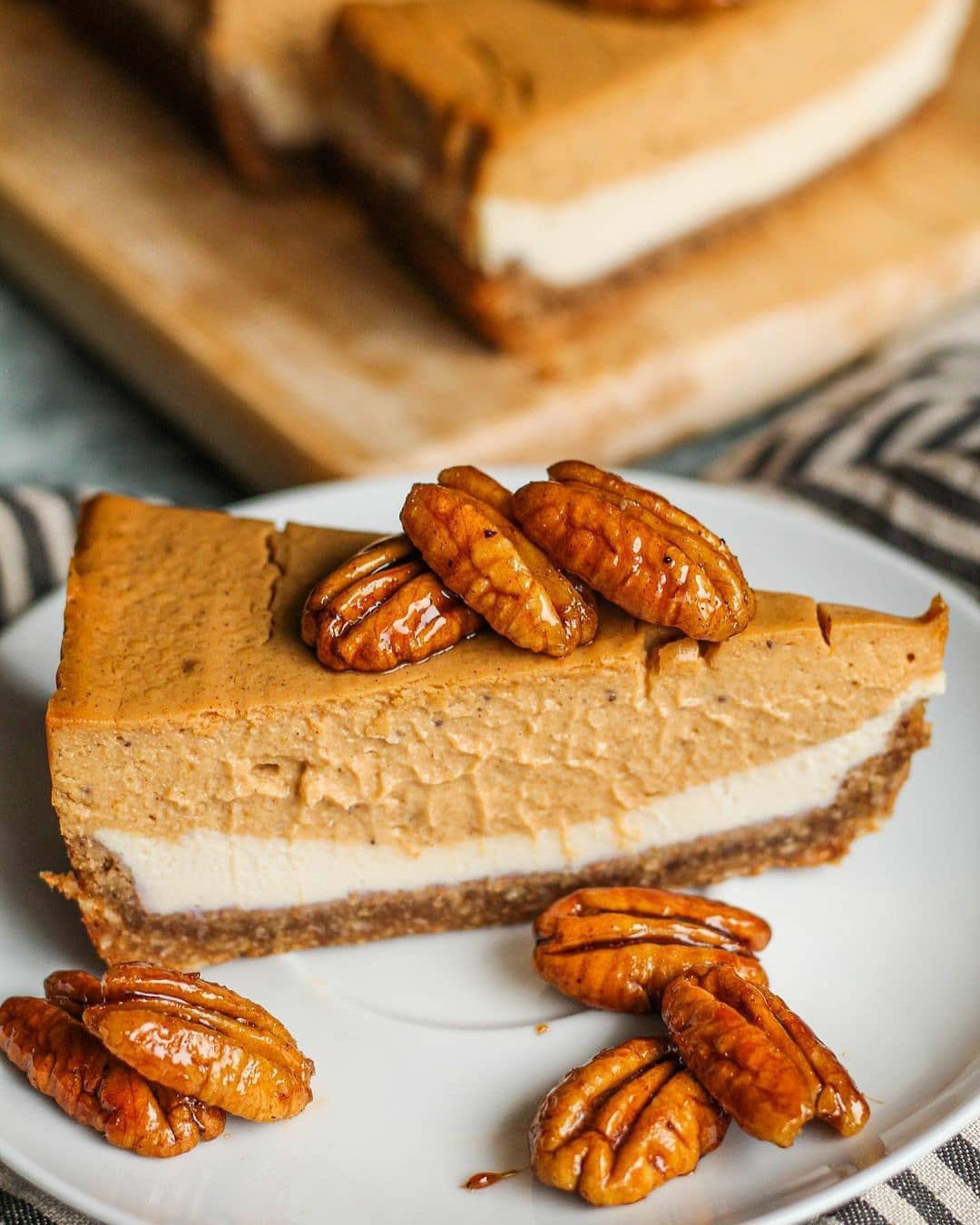 Double Layer Pumpkin Cheesecake