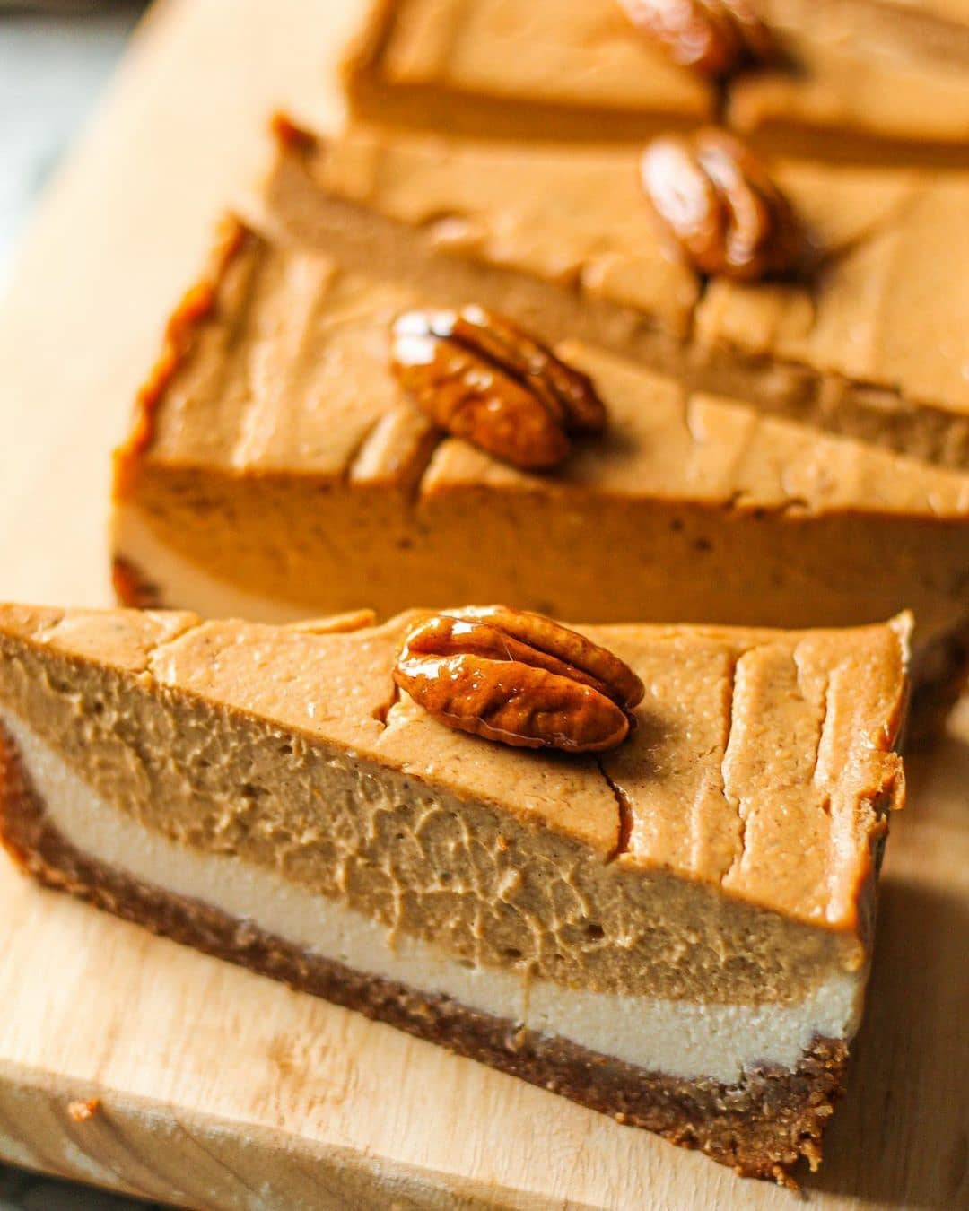 Double Layer Pumpkin Cheesecake