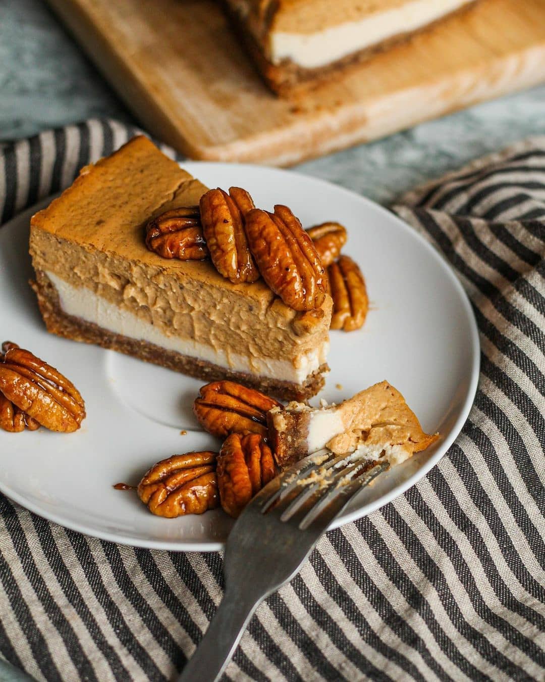 Double Layer Pumpkin Cheesecake
