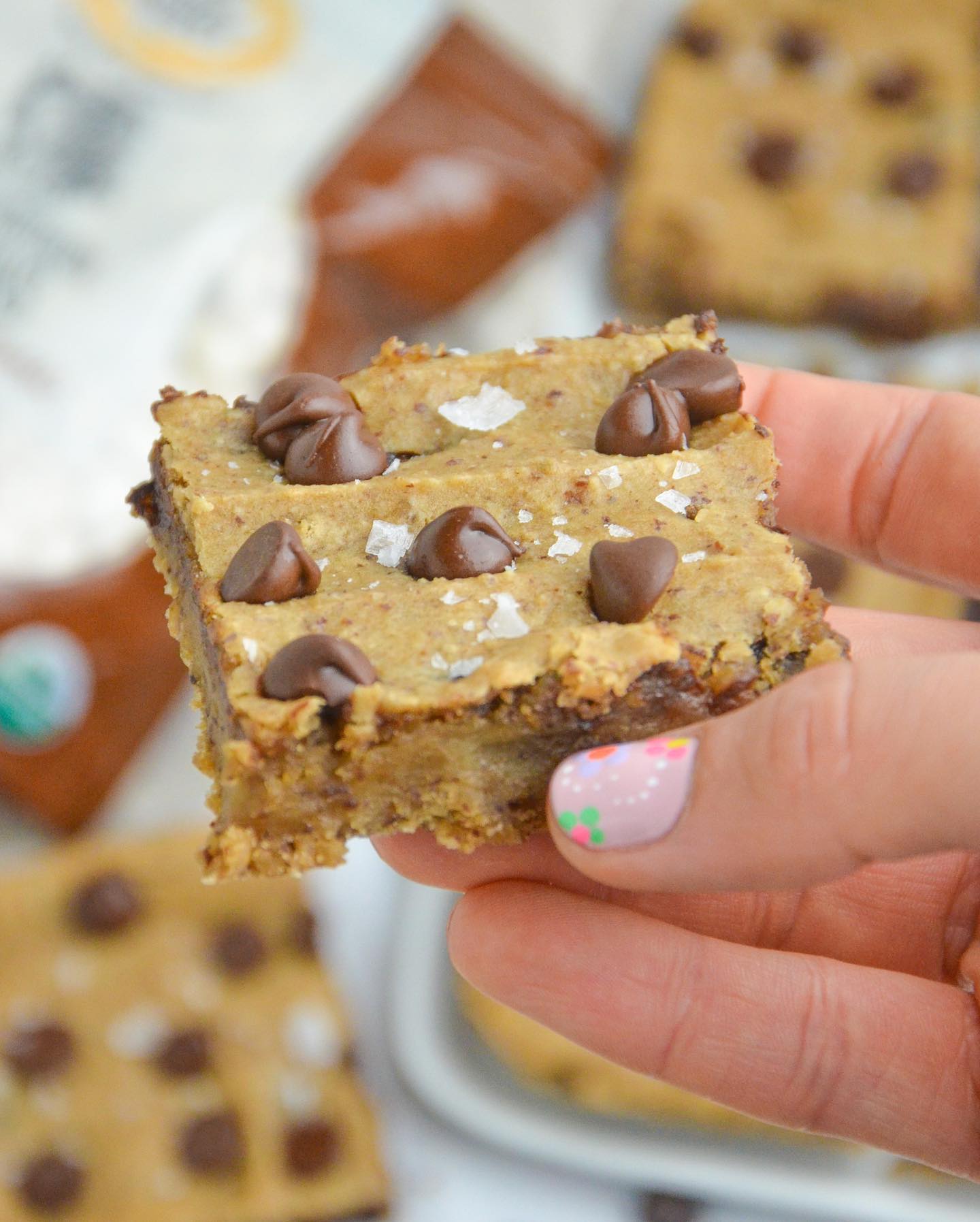 Fudgy Vegan Bean Blondies
