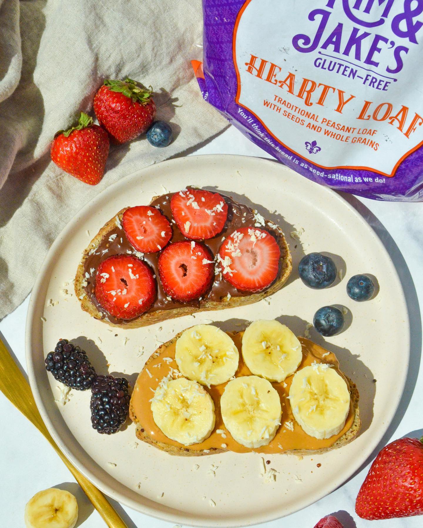 Strawberry and Banana Toast