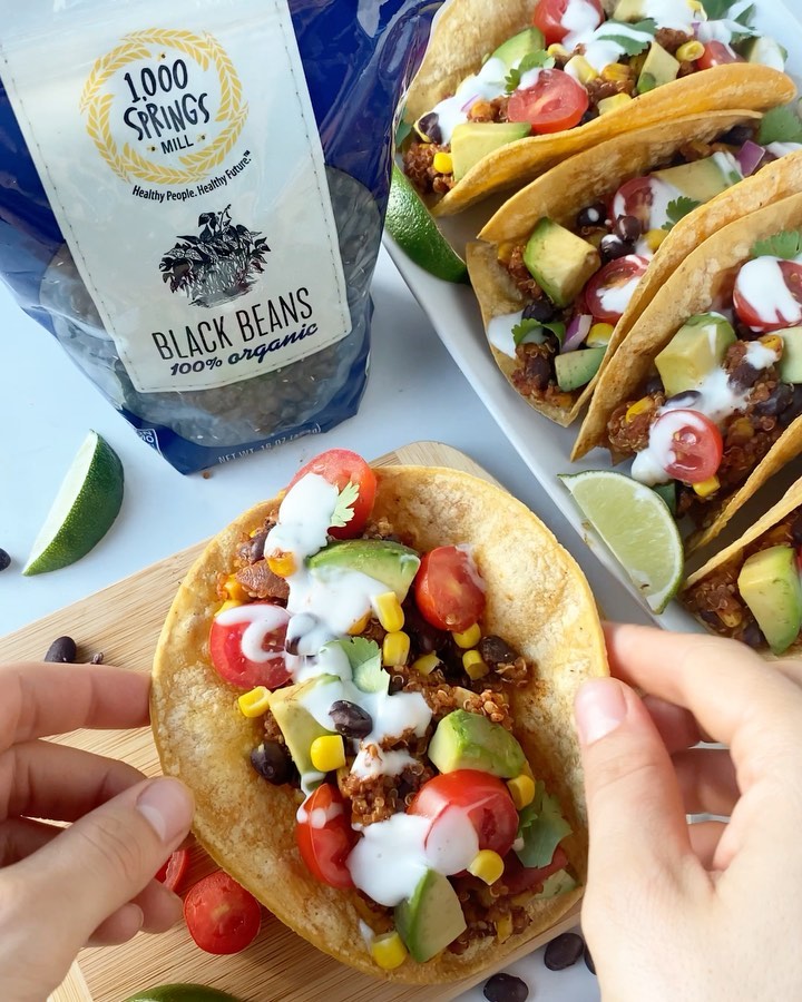 Quinoa Tacos with @1000springsmill