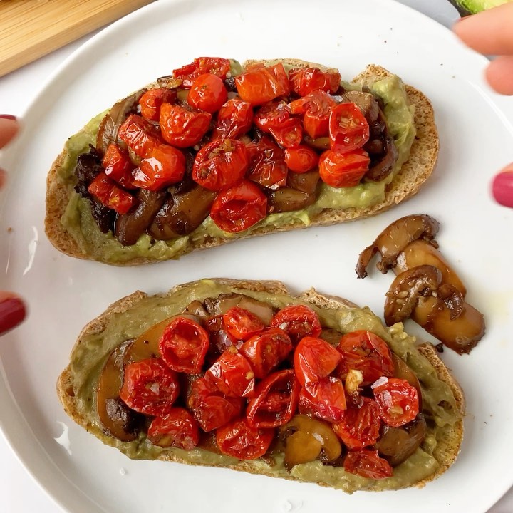 Flavorful Avocado, Tomato, and Mushroom Toast with Gluten-Free Bread