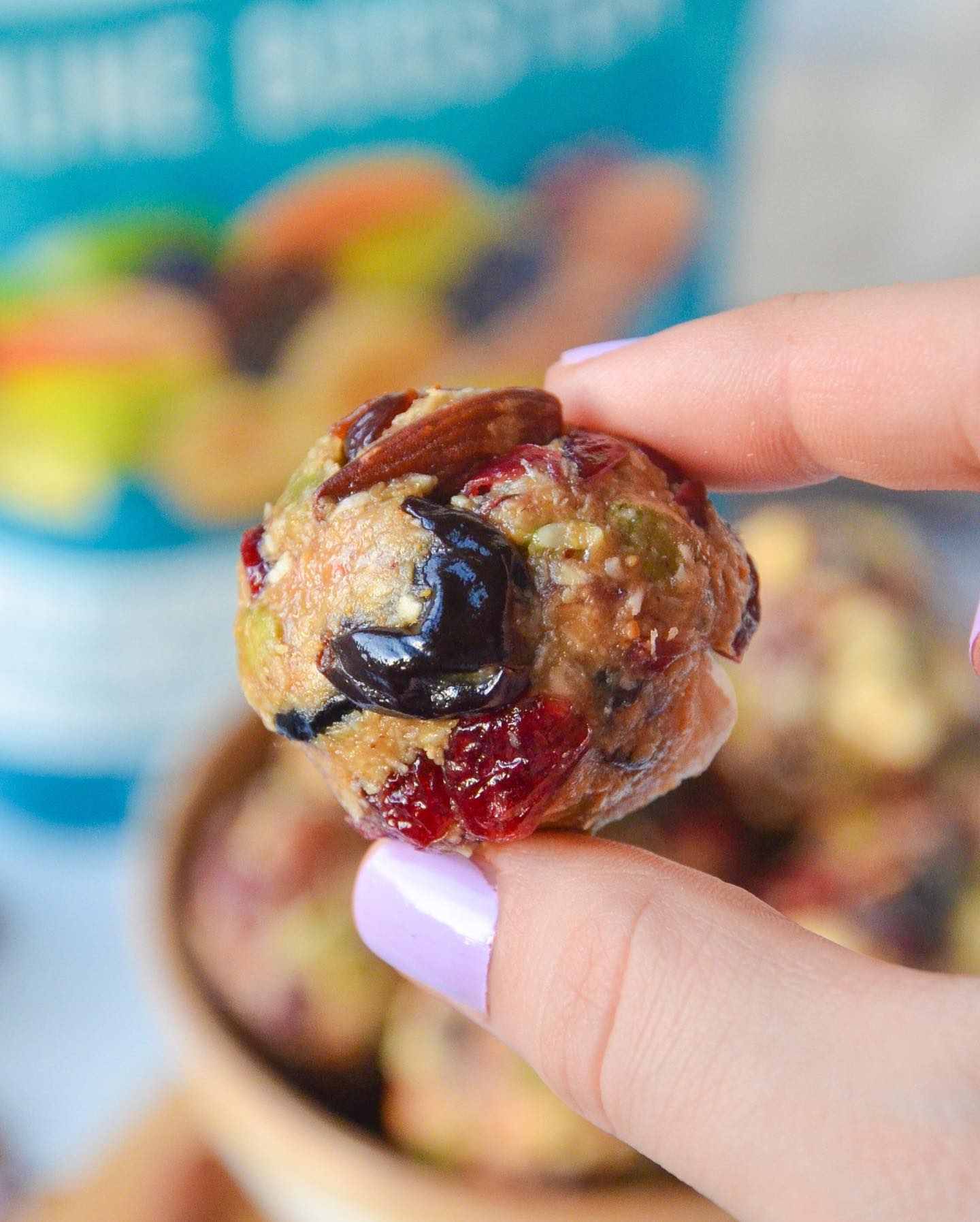 No Bake Energy Bites with Immune Booster Snack Blend