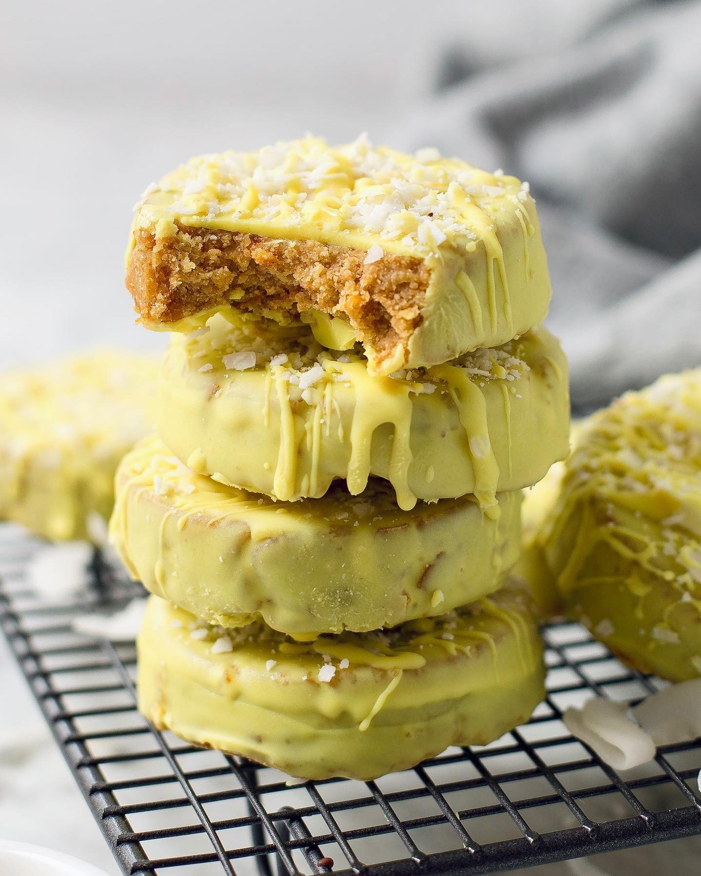 Soft Carrot Cake Cookies with White Chocolate Coating