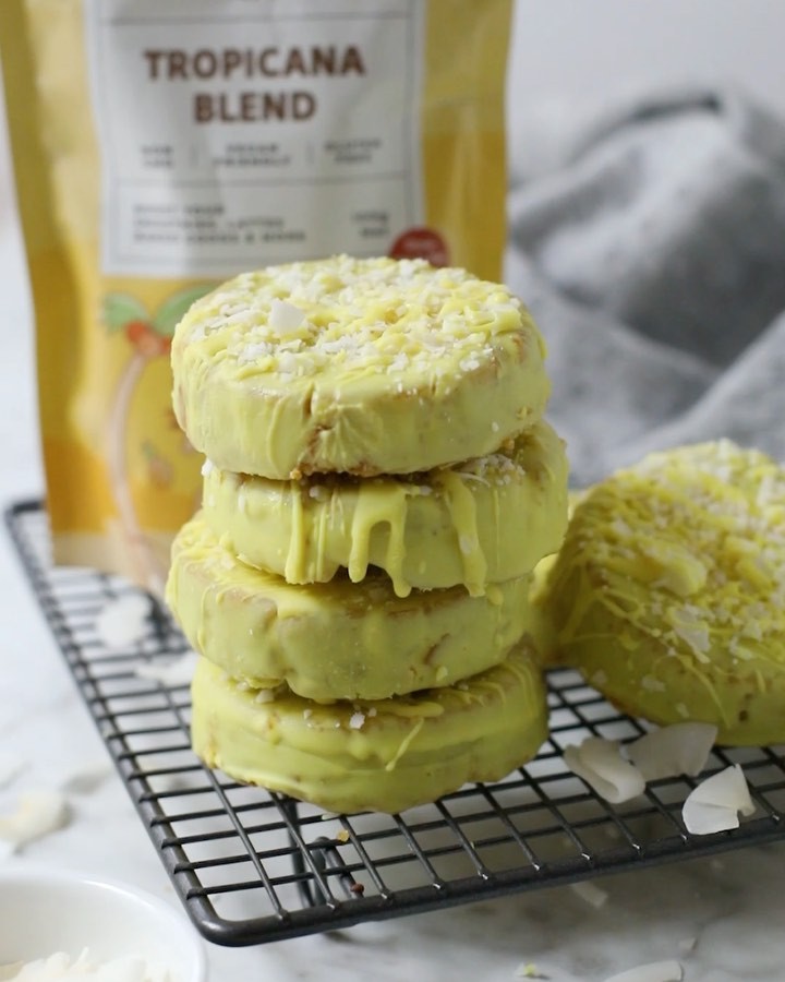 Soft Carrot Cake Cookies with White Chocolate Coating
