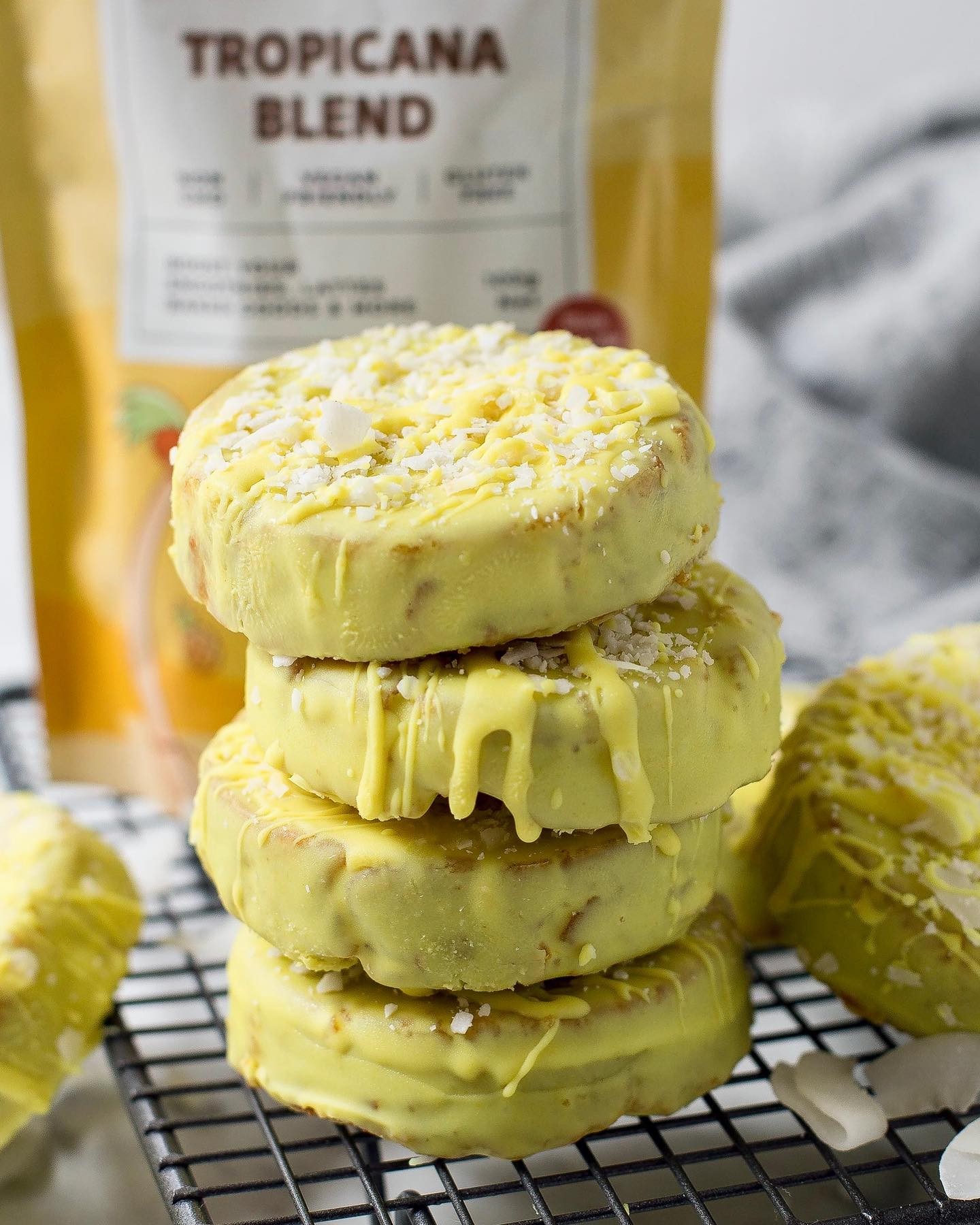 Soft Carrot Cake Cookies with White Chocolate Coating